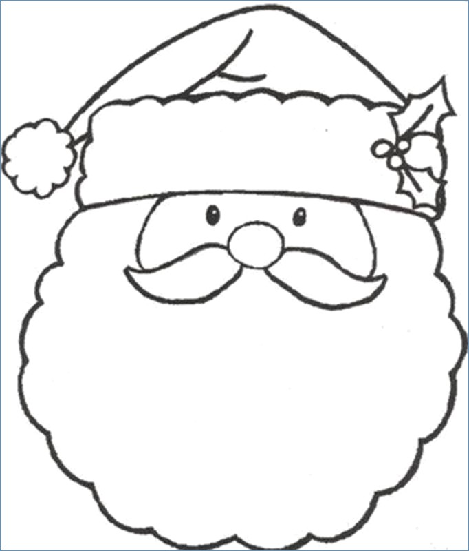 682x800 Merry Christmas Coloring Page For Kids