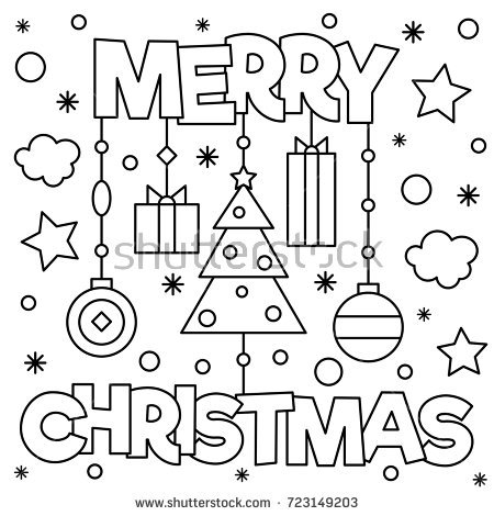 450x470 Merry Christmas Coloring Pages