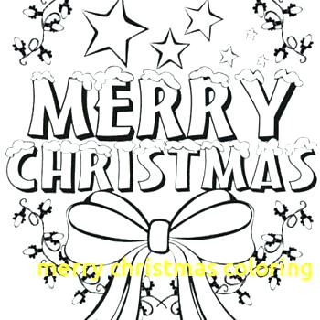 350x350 Merry Christmas Coloring Page
