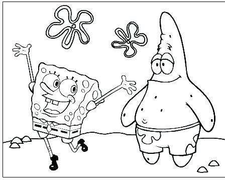 448x358 Spongebob Color Page Colouring Pages Free Printable Color Sheet