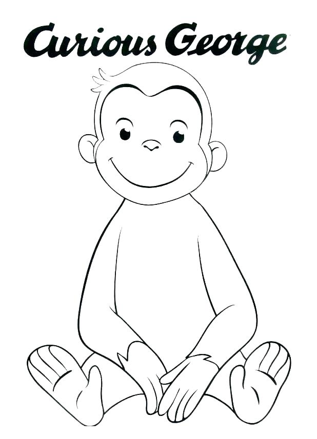618x857 Coloring Pages Curious George Deepart