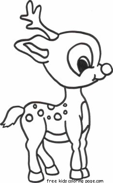 234x377 Merry Christmas Baby Romance Reindeer Coloring Pagesfree Printable
