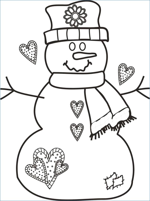 595x800 Funny Smile Santa Coloring Page