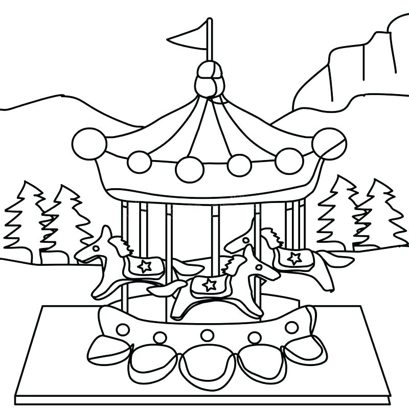 800x800 Carousel Coloring Pages Carousel Coloring Pages Coloring Page