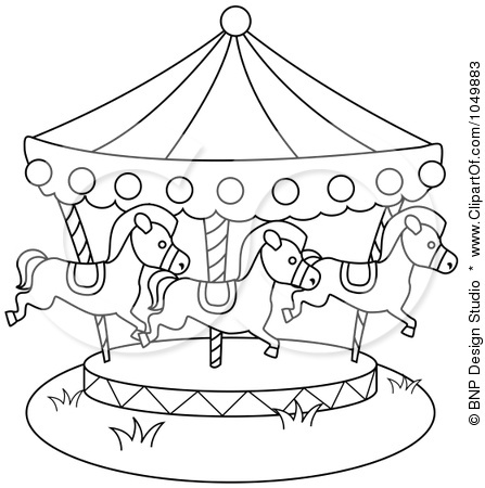 447x450 Carousel Coloring Pages