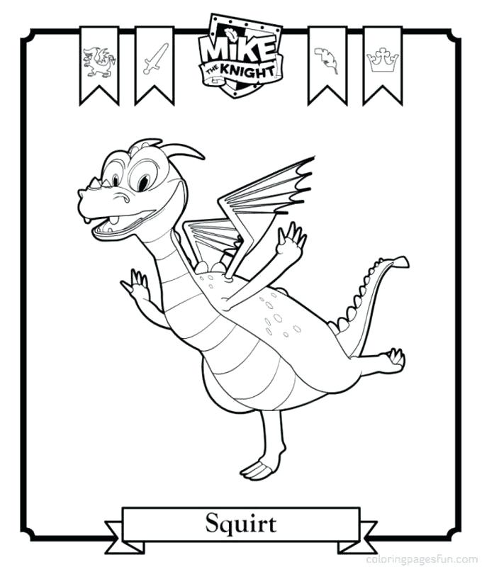 680x800 Meta Caballero Para Colorear Mike The Knight Coloring Pages Free