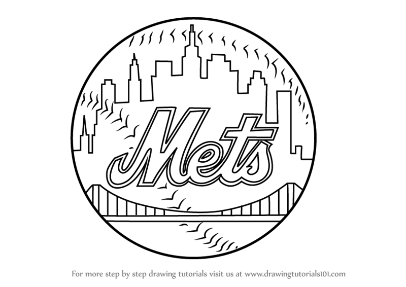 800x566 New York Mets Coloring Pages