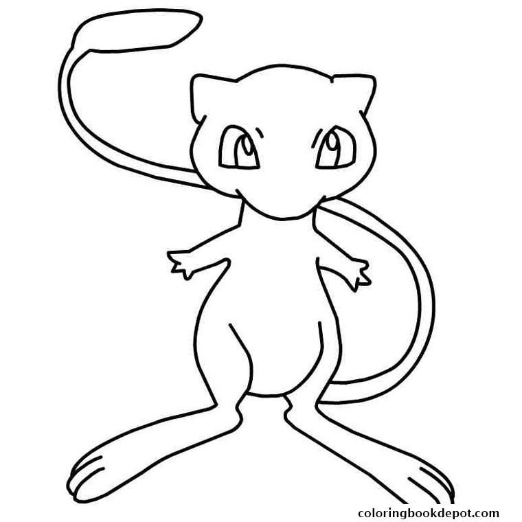 760x760 Pokemon Mew Coloring Pages