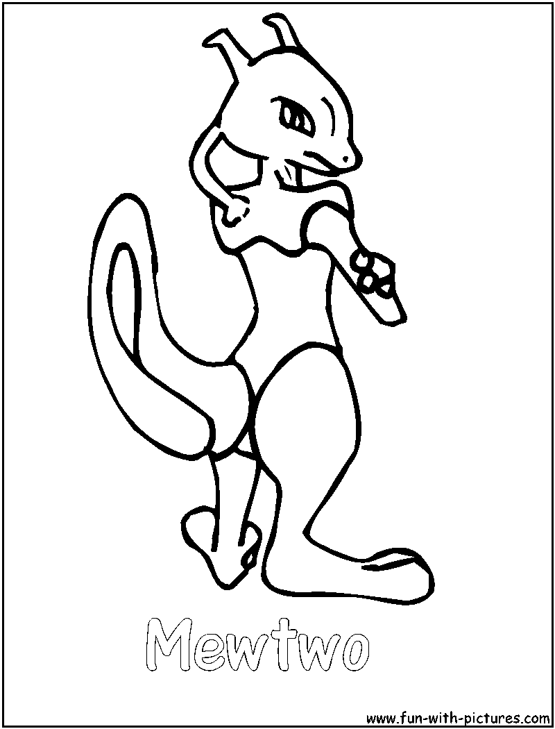 800x1050 Coloring Pages Pokemon Mewtwo