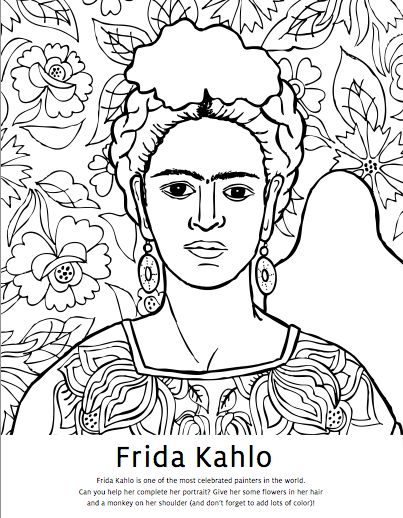 403x518 Diego Rivera Coloring Pages Frida Kahlo Coloring Pages Google