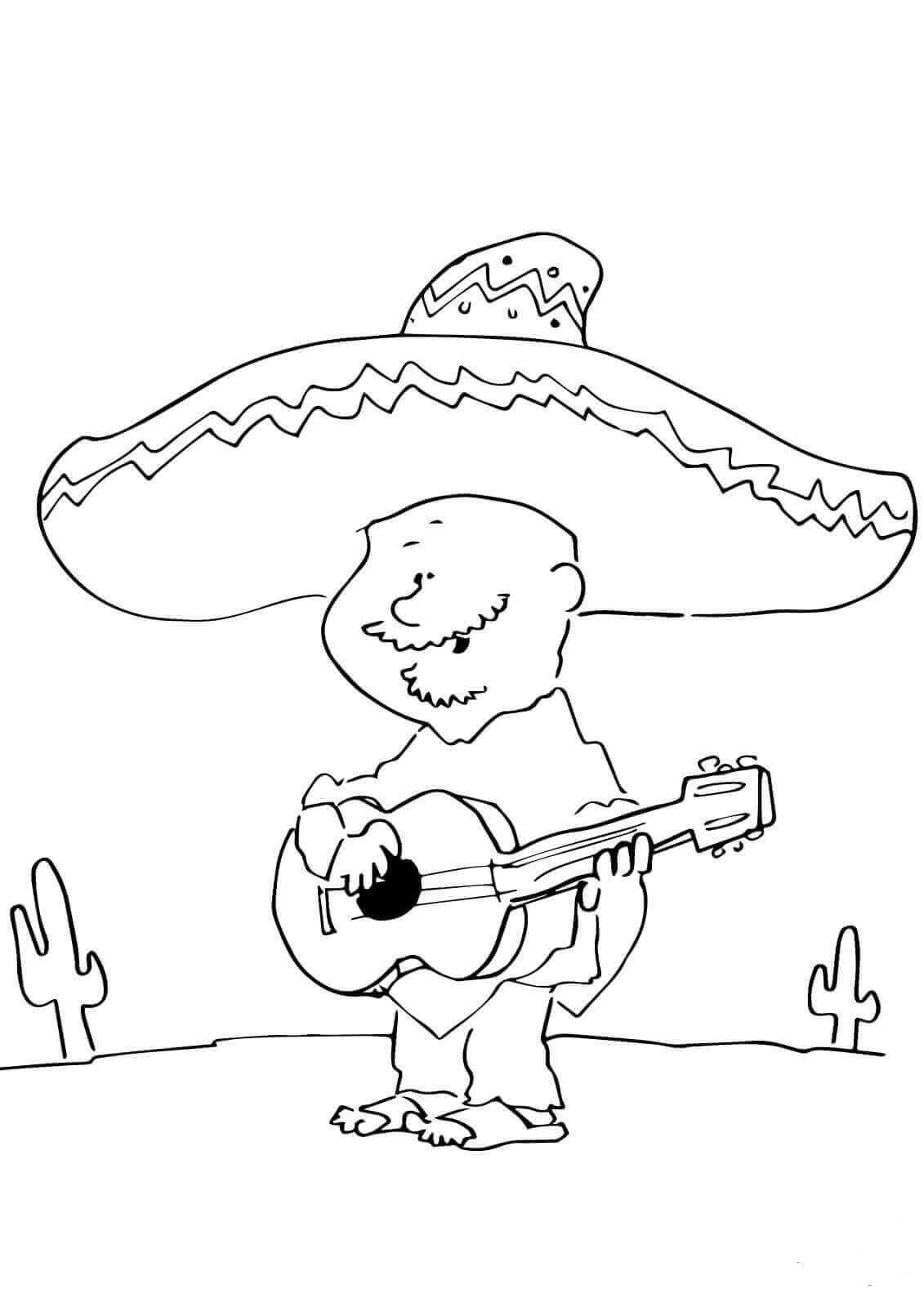 1131x1600 Free Printable Cinco De Mayo Coloring Pages