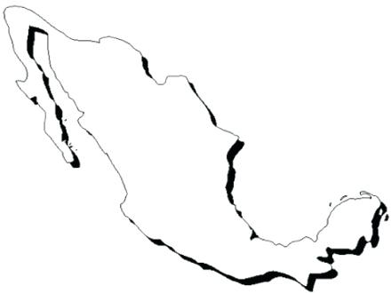 440x330 Mexico Coloring Sheet Coloring Pages Of Map Coloring Page Mexico