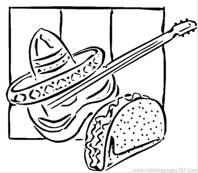 650x568 Mexican Food Coloring Pages Coloring Pages Identical Coloring