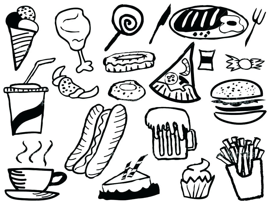 900x675 Printable Food Coloring Pages Coloring Pages Food Fast Food