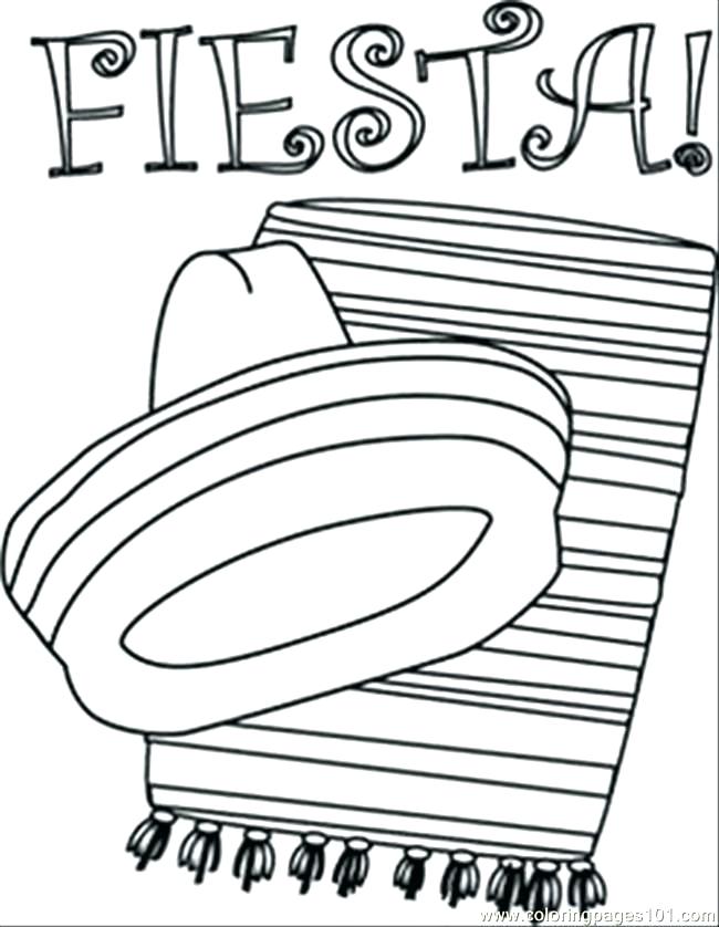 650x838 Fiesta Coloring Pages Top Rated Sombrero Coloring Page Images