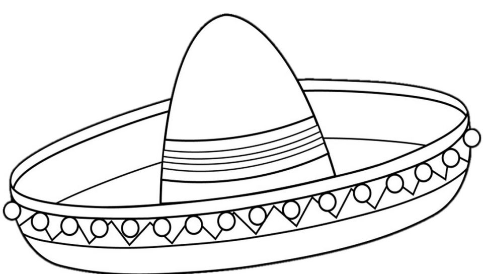 Mexican Hat Coloring Page at GetDrawings | Free download