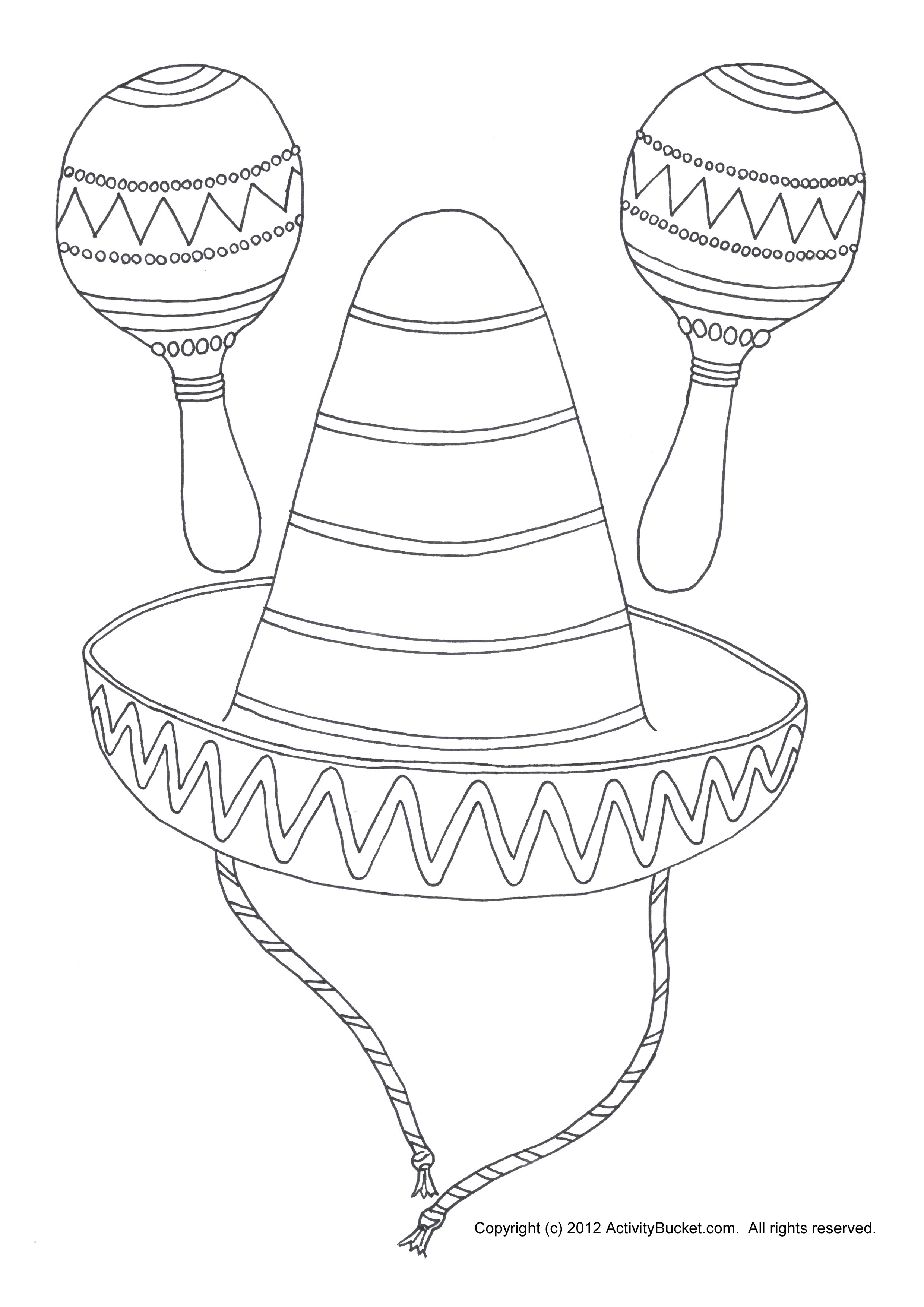 2480x3508 Best Of Sombrero Coloring Page