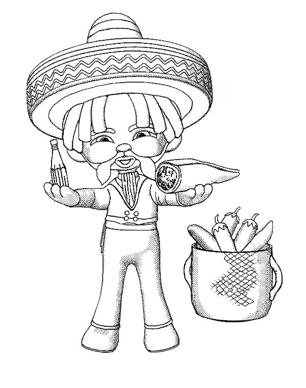 600x761 Coloring Page Mexican Sombrero Coloring Page Coloring Page Home