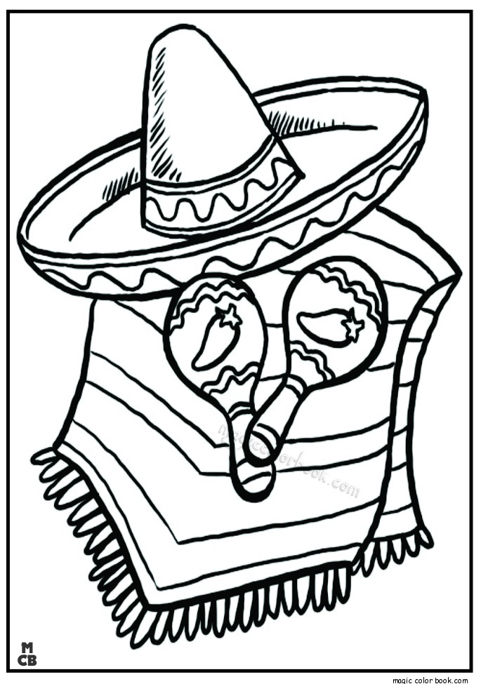 685x975 Mexico Coloring Pages Free Online