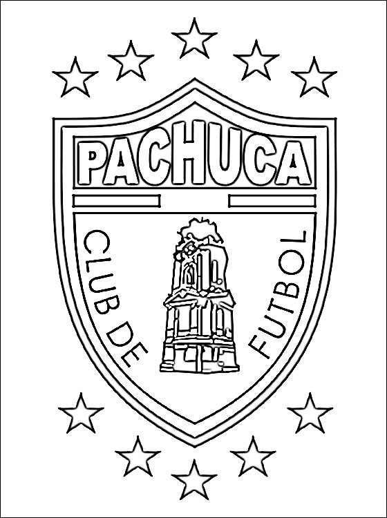 560x750 Coloring Page Of C F Pachuca Logo Coloring Pages