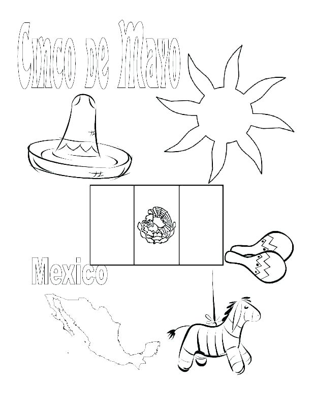 618x800 Mexico Coloring Page