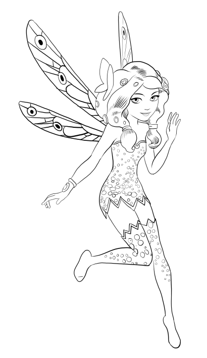 410x709 Mia And Me Coloring Pages