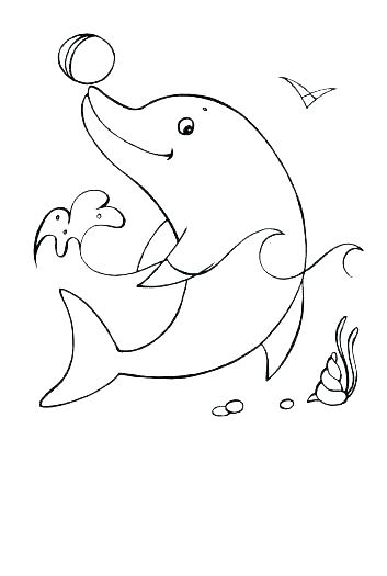 353x525 Interesting Dolphins Coloring Page Dolphin And Whale Coloring