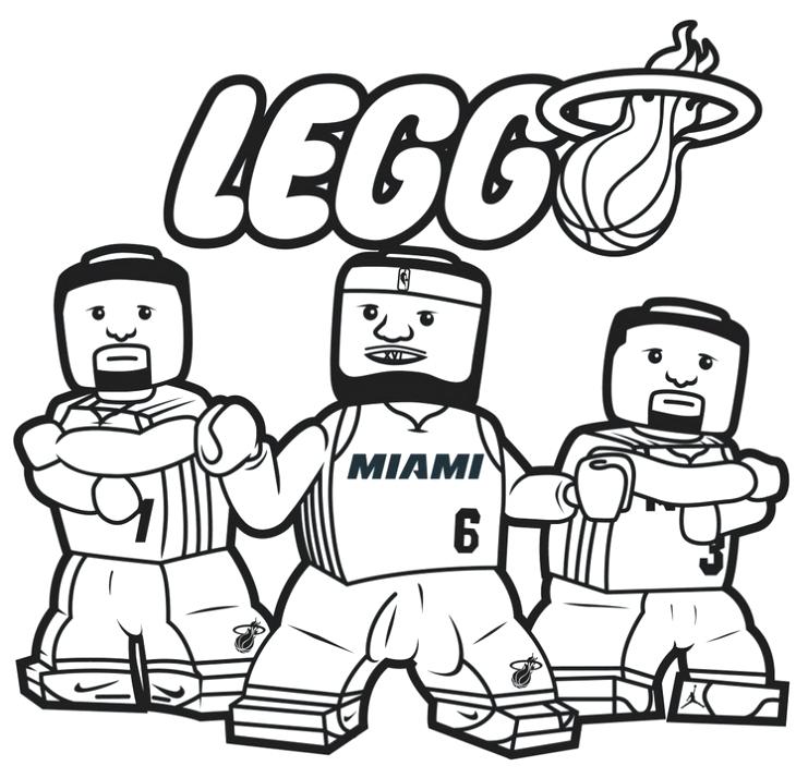 730x714 Miami Heat Coloring Pages Heat All Star Players In Coloring Page