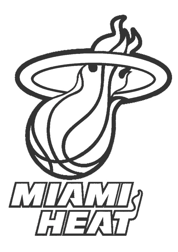 595x842 Miami Heat Logo Coloring Page Miami Heat Coloring Pages Heatlego