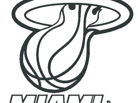 440x330 Miami Heat Logo Coloring Pages