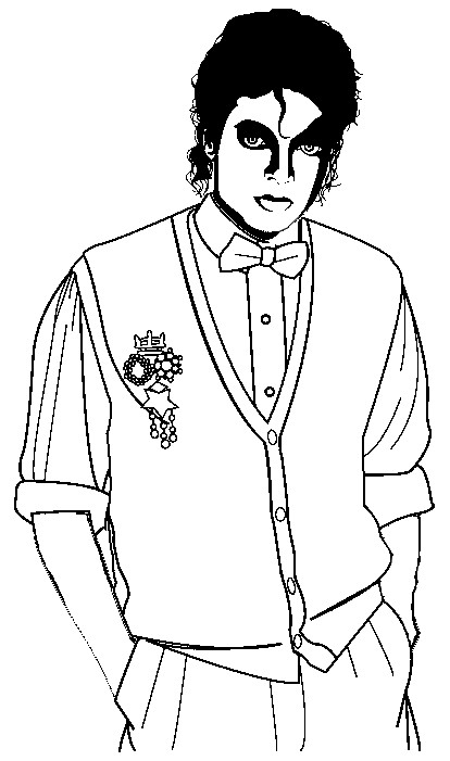 414x701 Michael Jackson Coloring Book