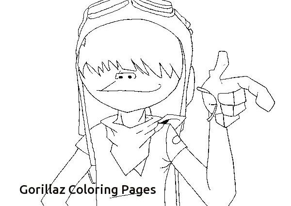 600x425 Gorillaz Coloring Pages Printable Coloring Pages Home Of Michael