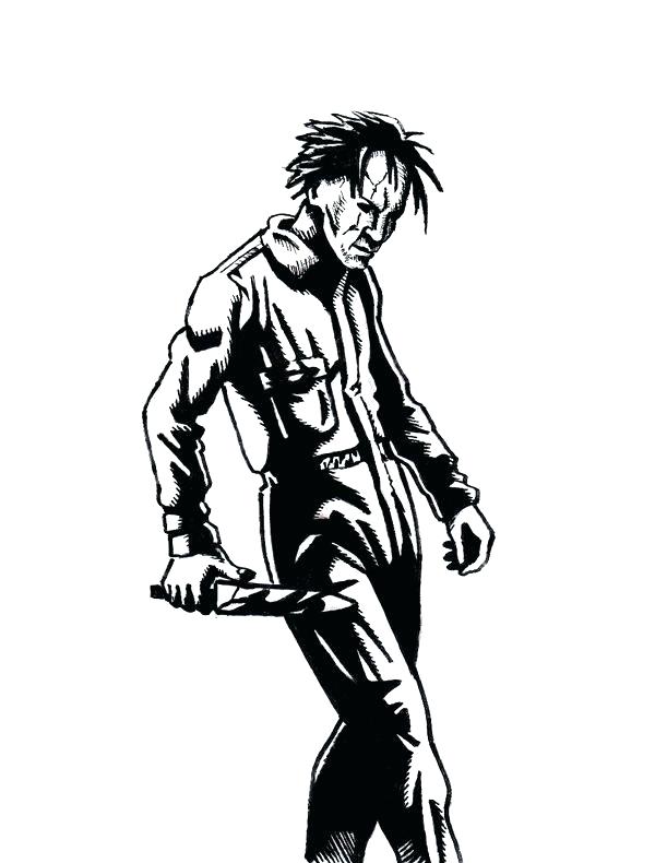 600x790 Michael Myers Coloring Book