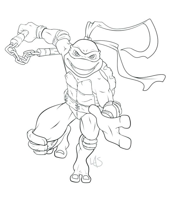 578x730 Michelangelo Colouring Pages Printable Coloring Turtle Color