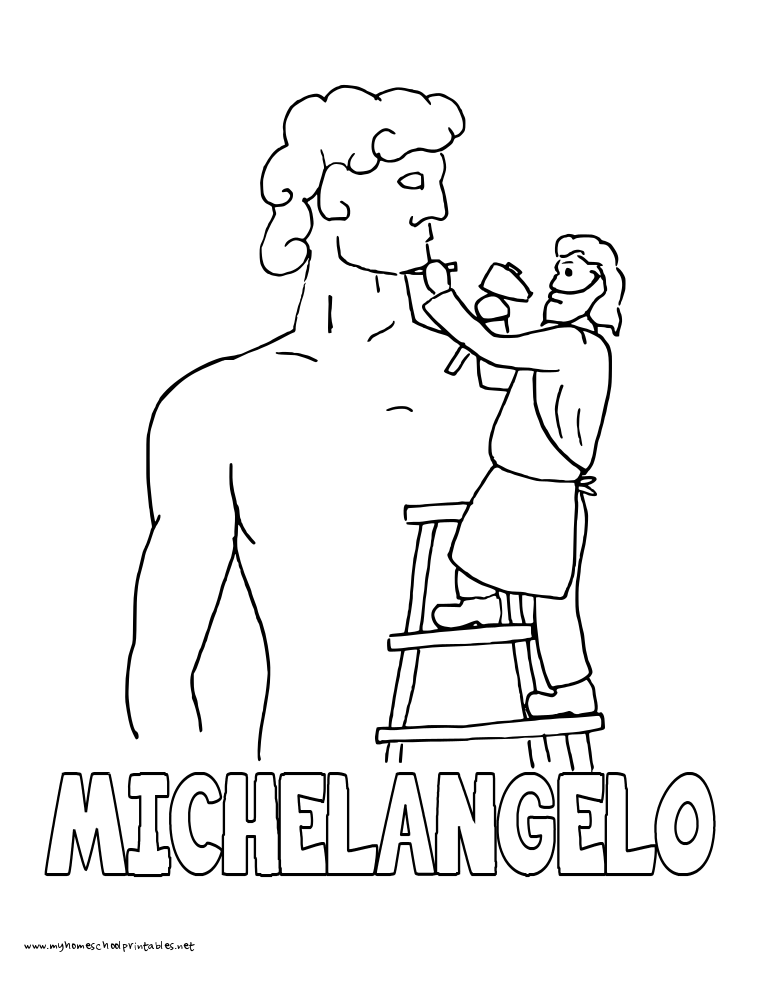 765x990 History Coloring Pages Volume Michelangelo, Study Ideas