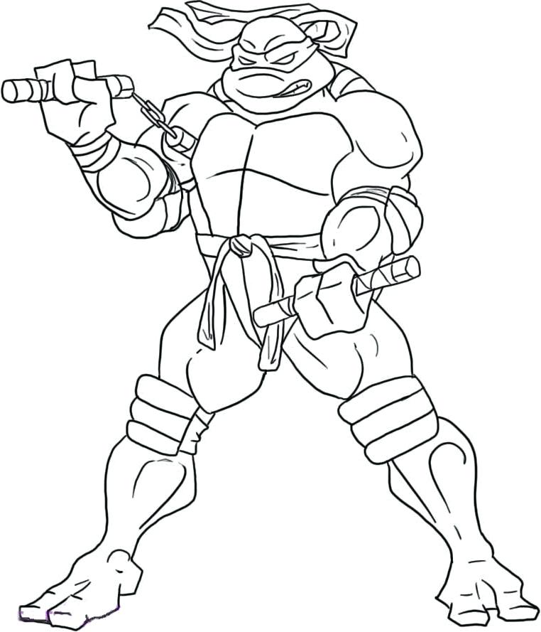 762x889 Michelangelo Coloring Page Coloring Pages Ninja Turtle Coloring