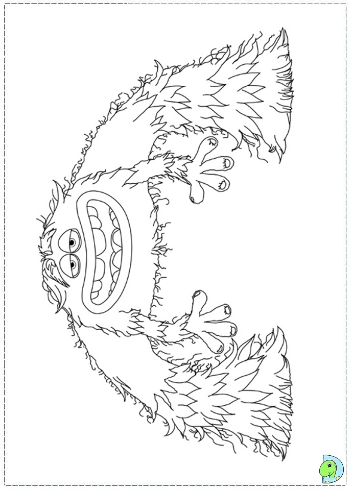 691x960 Monsters University Coloring Page