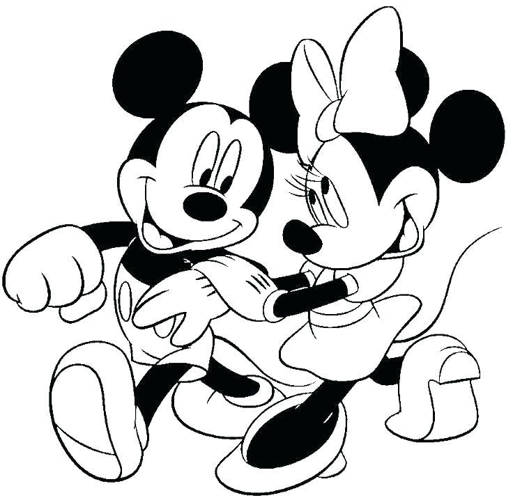 736x718 Mickey Coloring Page Mickey Mouse And Friends Coloring Pages