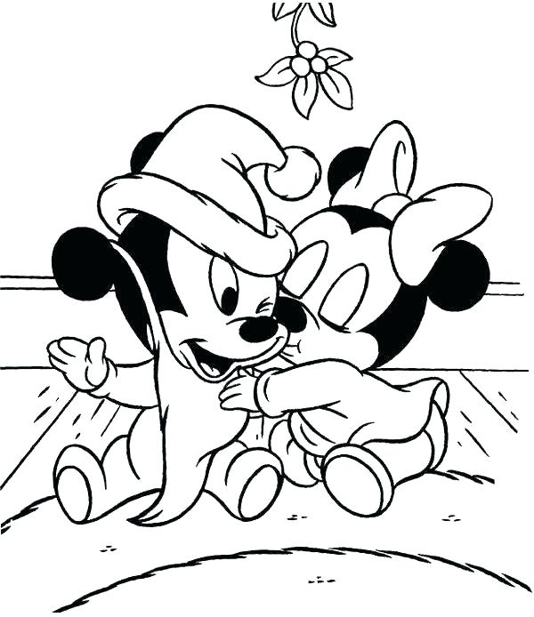 600x694 Baby Mickey Mouse Friends Coloring Pages Minnie And Mickey