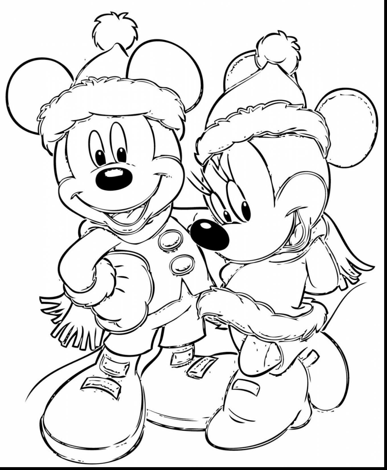 1359x1650 Minnie Mouse Christmas Coloring Pages