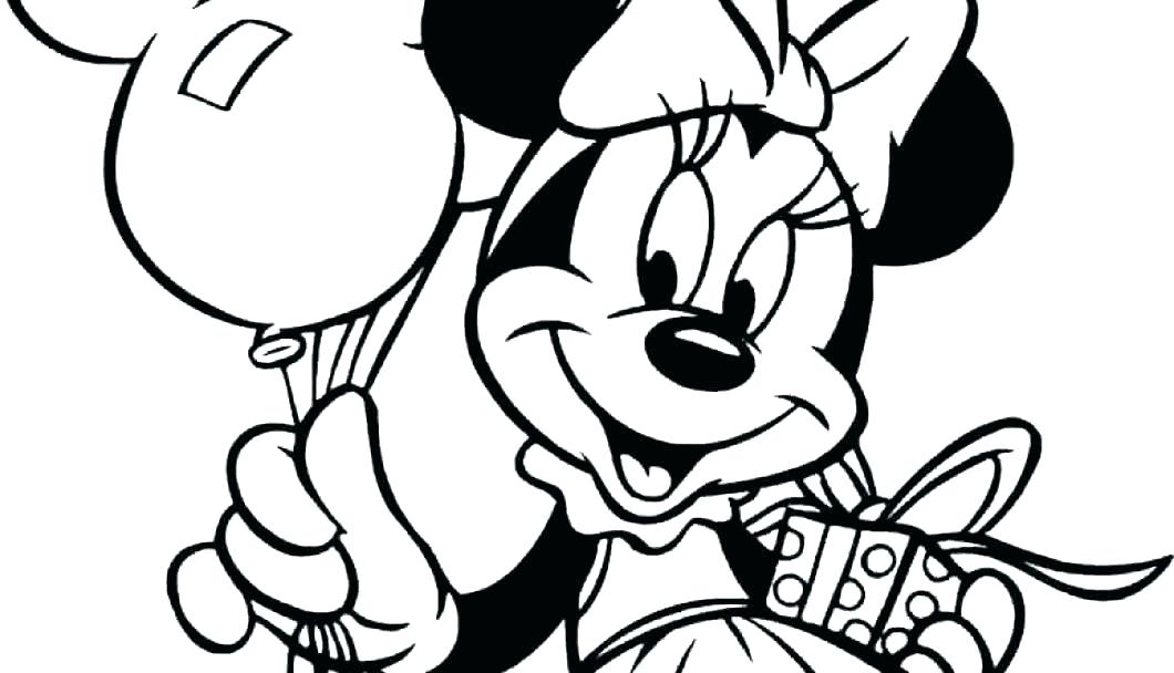 1060x608 Mickey And Minnie Christmas Coloring Pages