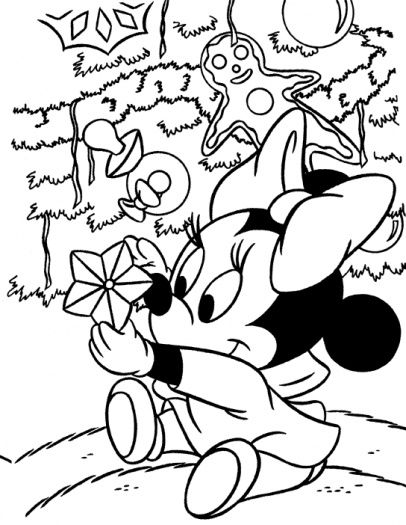 406x525 Minnie Christmas Coloring Pages Minnie Mouse Christmas Coloring