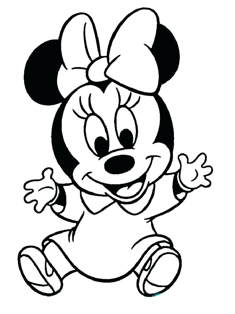 750x1000 Minnie Mouse And Mickey Mouse Coloring Pages Deepart