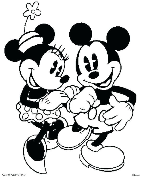 600x738 Minnie And Mickey Mouse Coloring Pages Index Coloring Pages Minnie