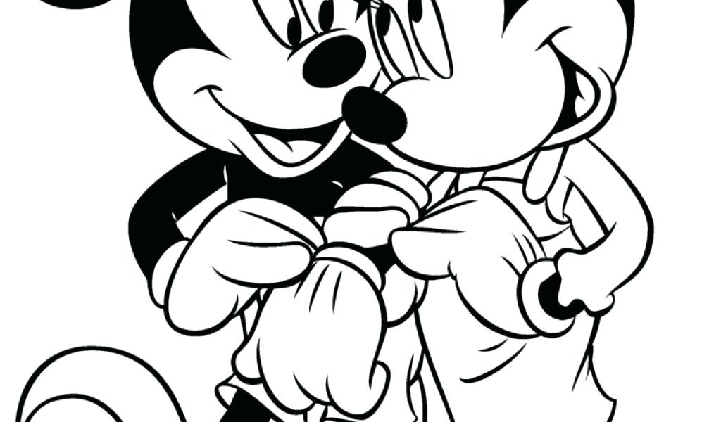 1024x600 Mickey And Minnie Mouse Coloring Pages Mouse Printable Coloring