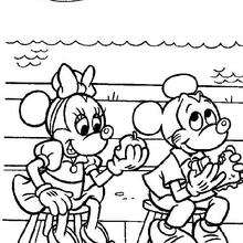 220x220 Mickey Mouse And Minnie Mouse In Love Coloring Pages