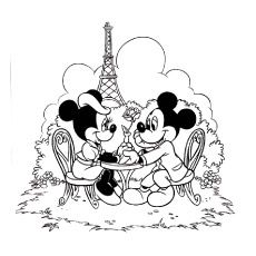 230x230 Print Coloring Image Minnie Mouse And Mice