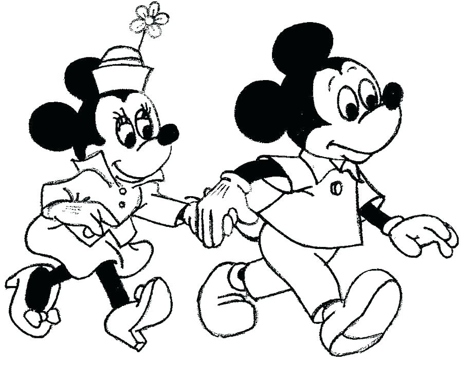 924x713 Printable Mickey And Minnie Mouse Coloring Pages