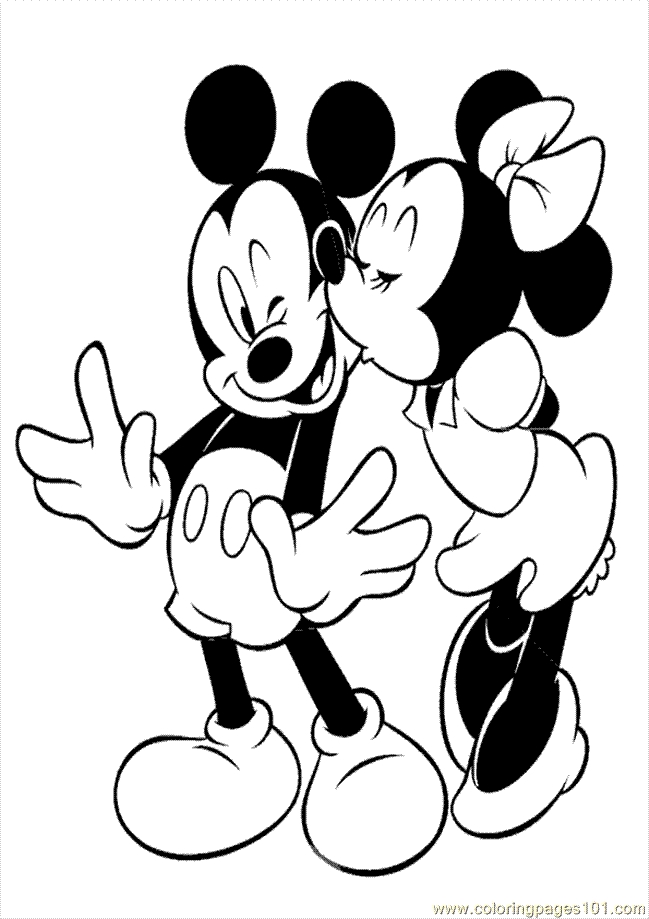 649x919 Free Printable Mickey And Minnie Mouse Coloring Pages Minnie