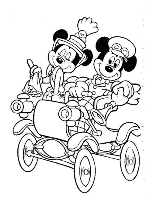 500x675 Mickey And Minnie In Their Wedding Coloring Page Boys Pages